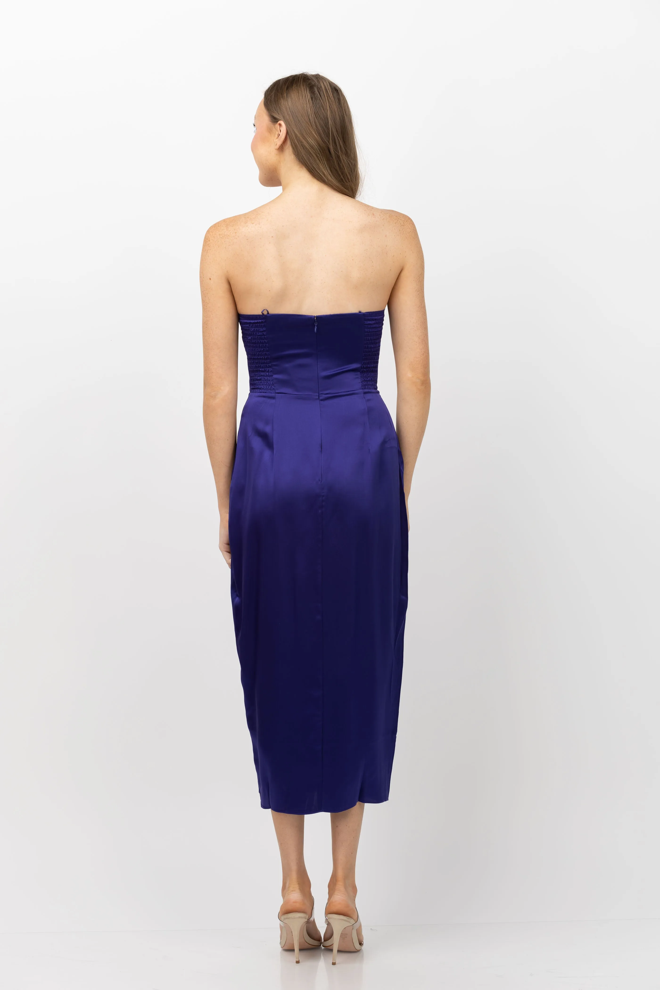 Amanda Uprichard Ivy Dress in Blueberry
