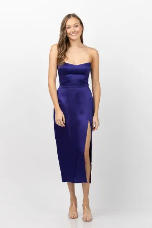 Amanda Uprichard Ivy Dress in Blueberry