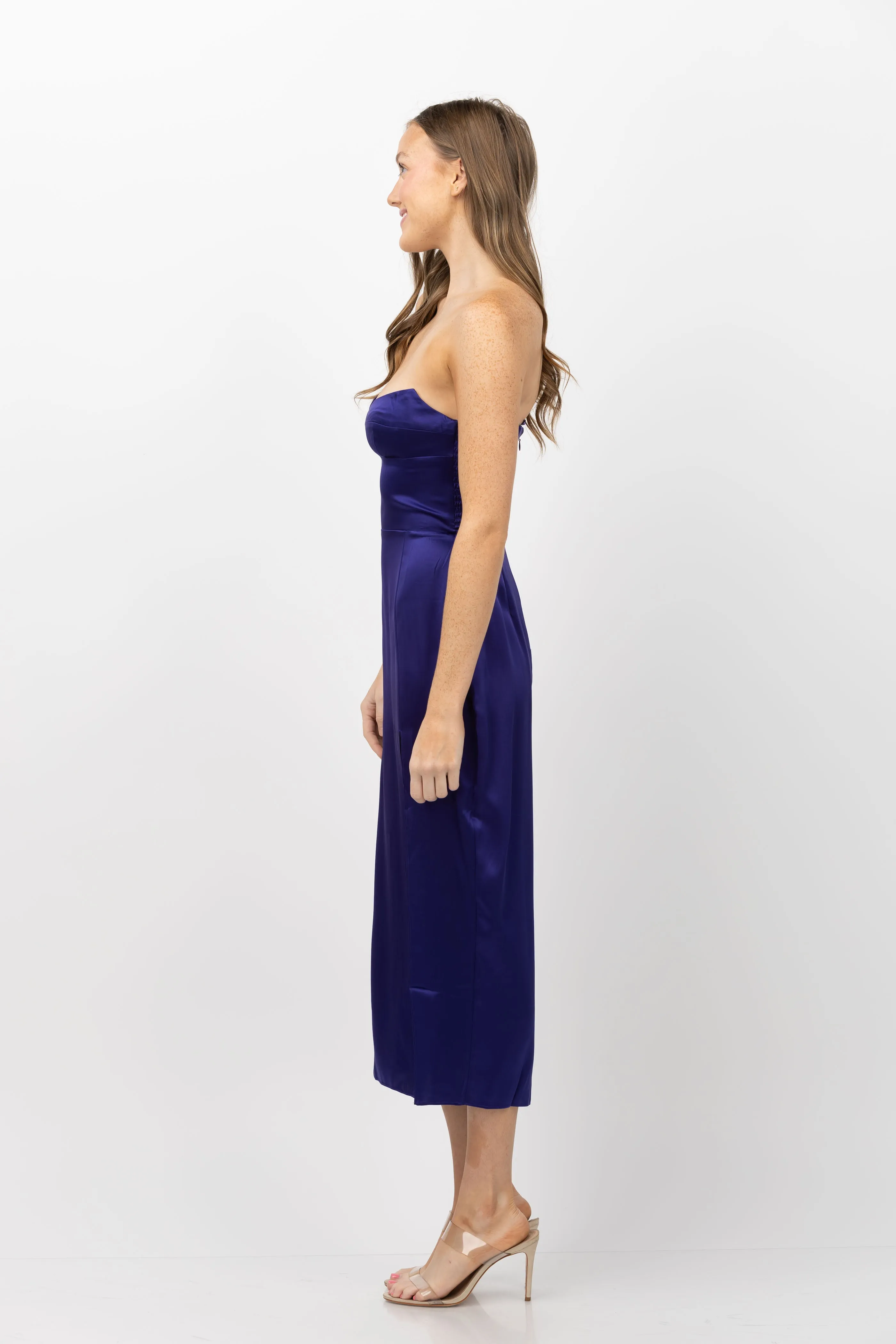 Amanda Uprichard Ivy Dress in Blueberry