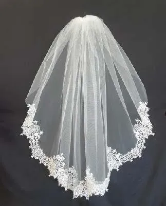 Anja's Dream Joan Calabrese Veil Venice Lace Edge DW