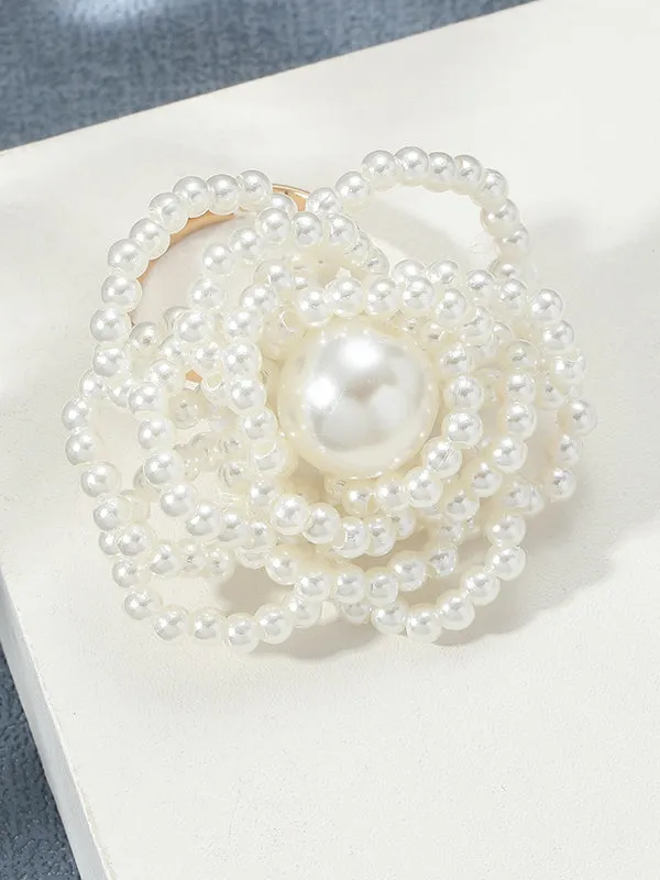 Beads Flower Shape Rings Accessories
