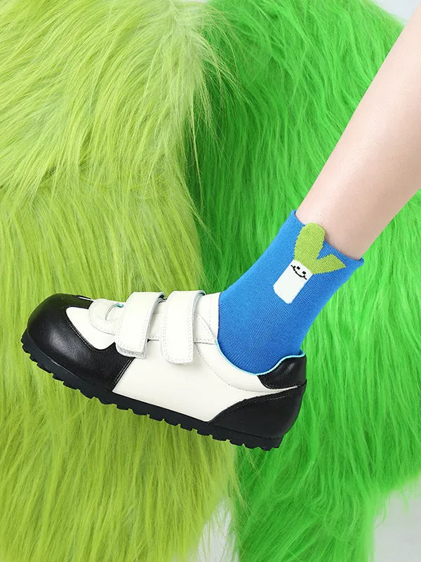 Cartoon Contrast Color Socks Accessories