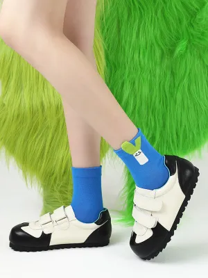 Cartoon Contrast Color Socks Accessories