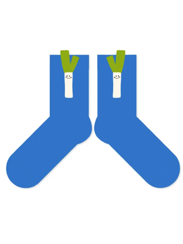 Cartoon Contrast Color Socks Accessories