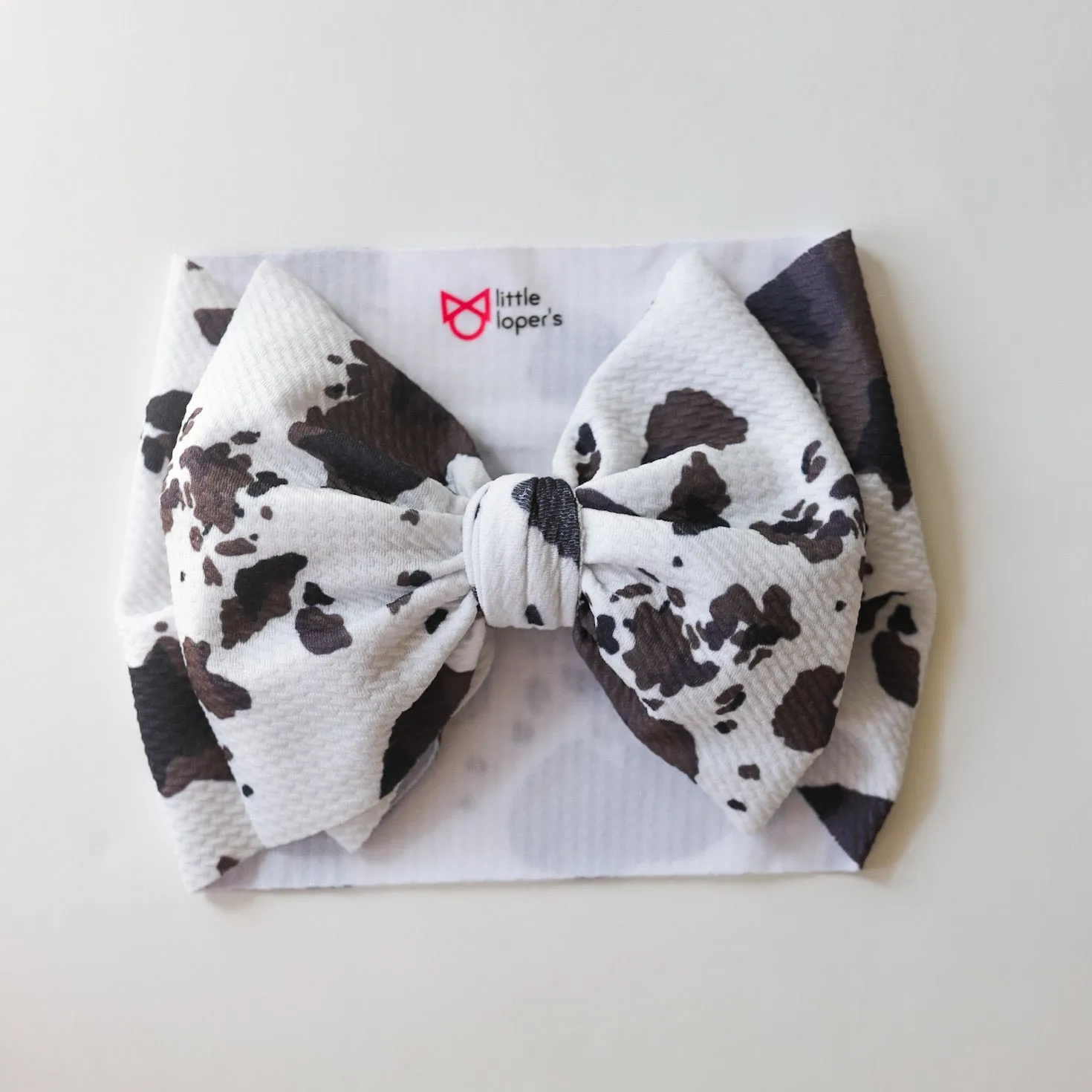 Chic Cow Print Headwrap