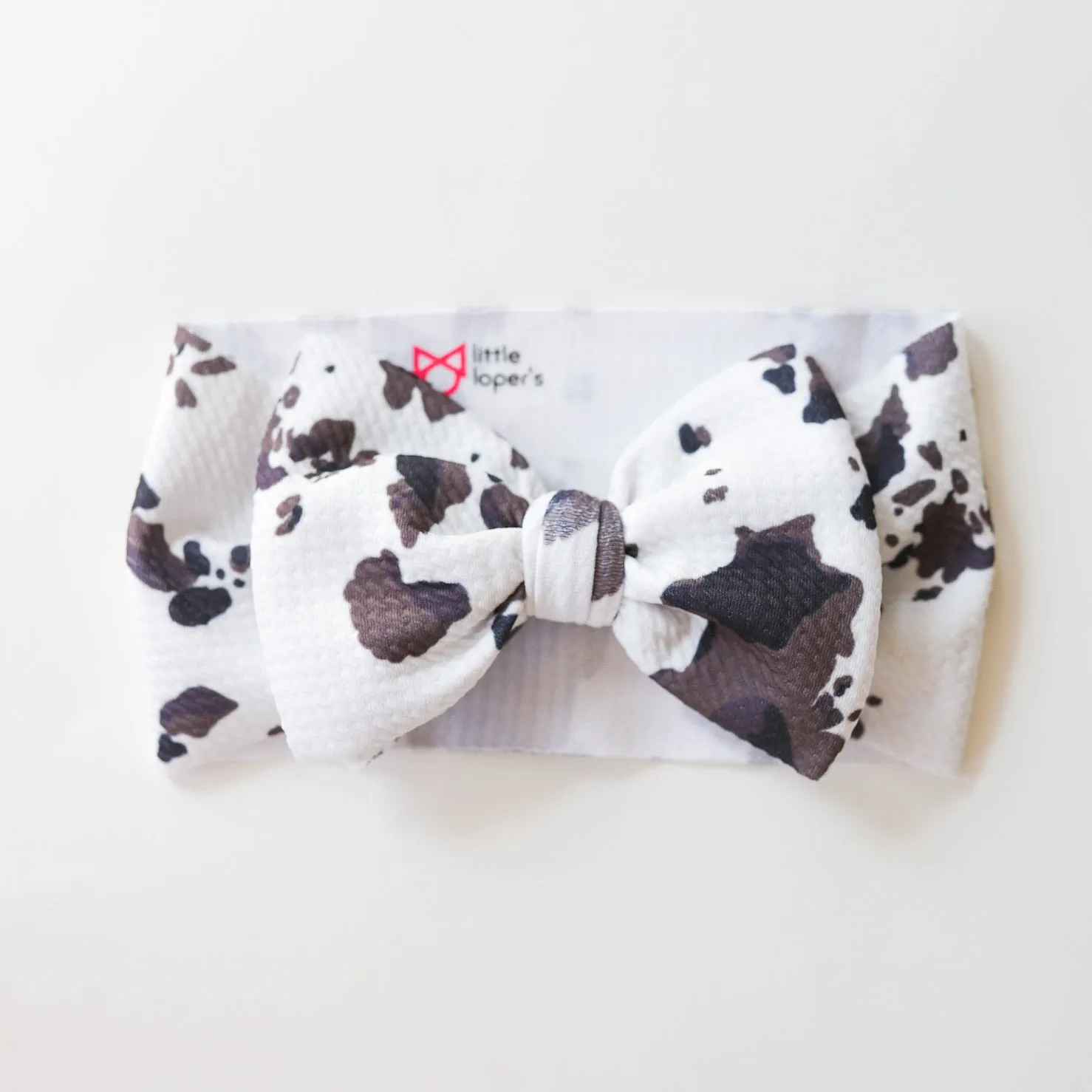 Chic Cow Print Headwrap