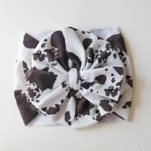 Chic Cow Print Headwrap