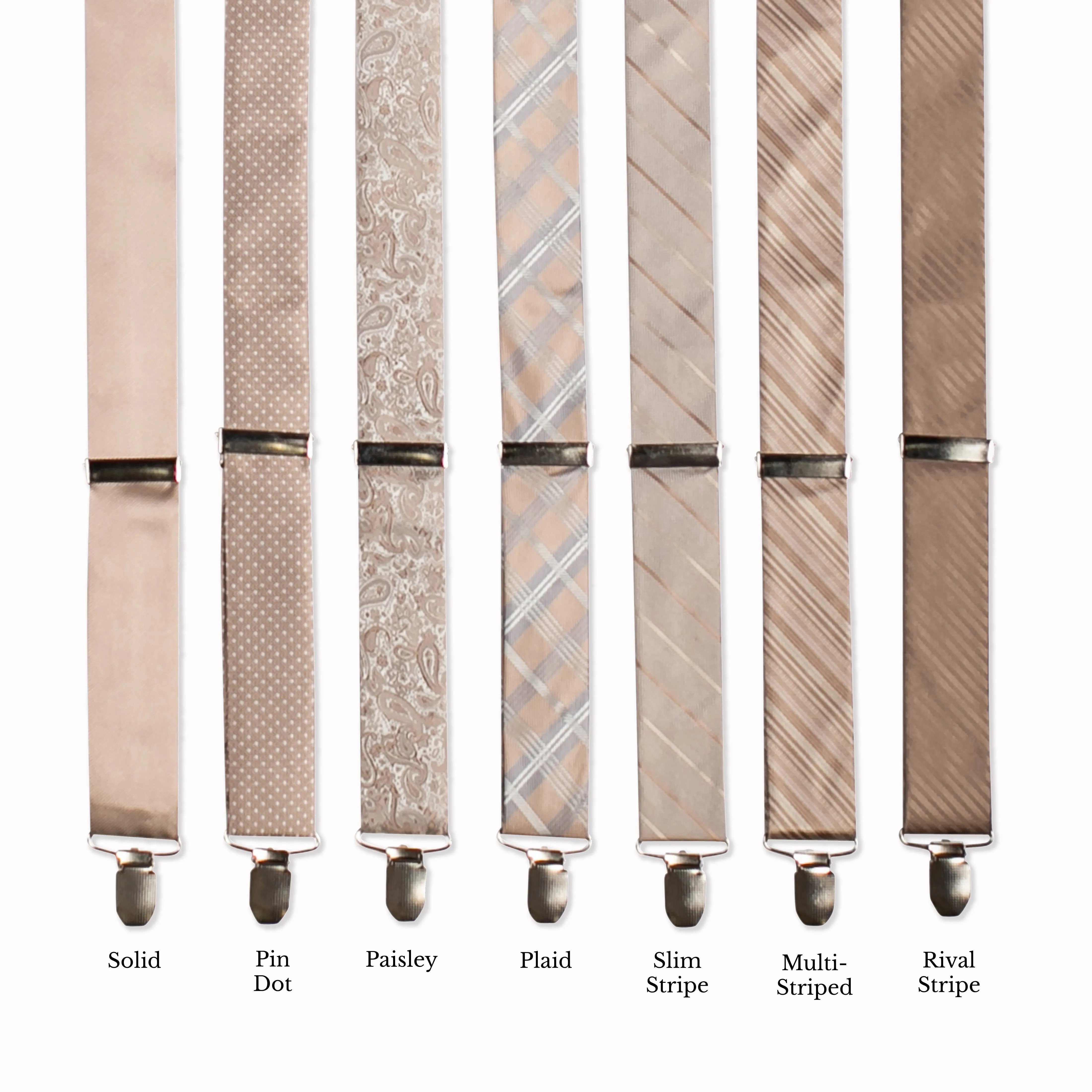 Classic Adjustable Suspenders - Cashmere