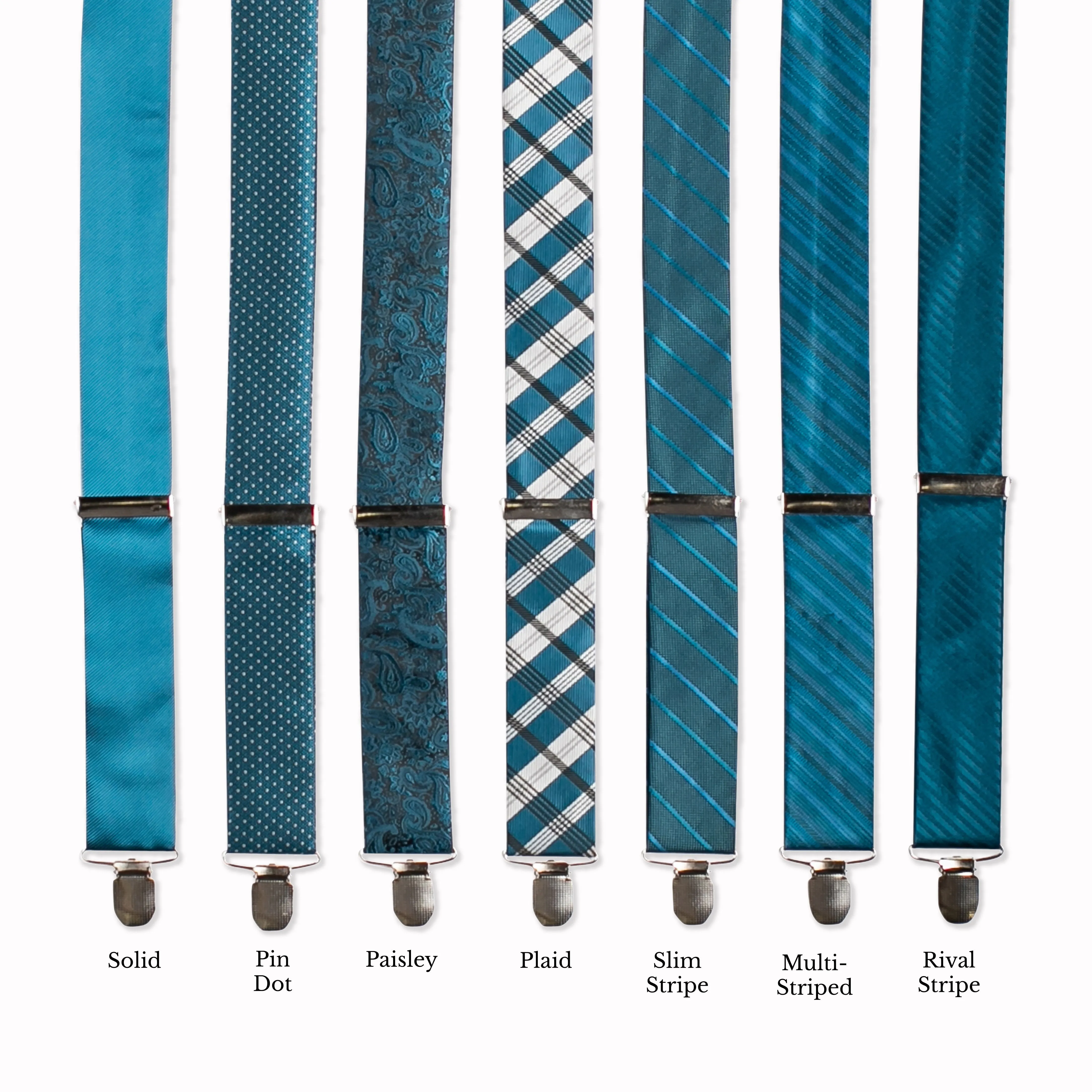 Classic Adjustable Suspenders - Peacock