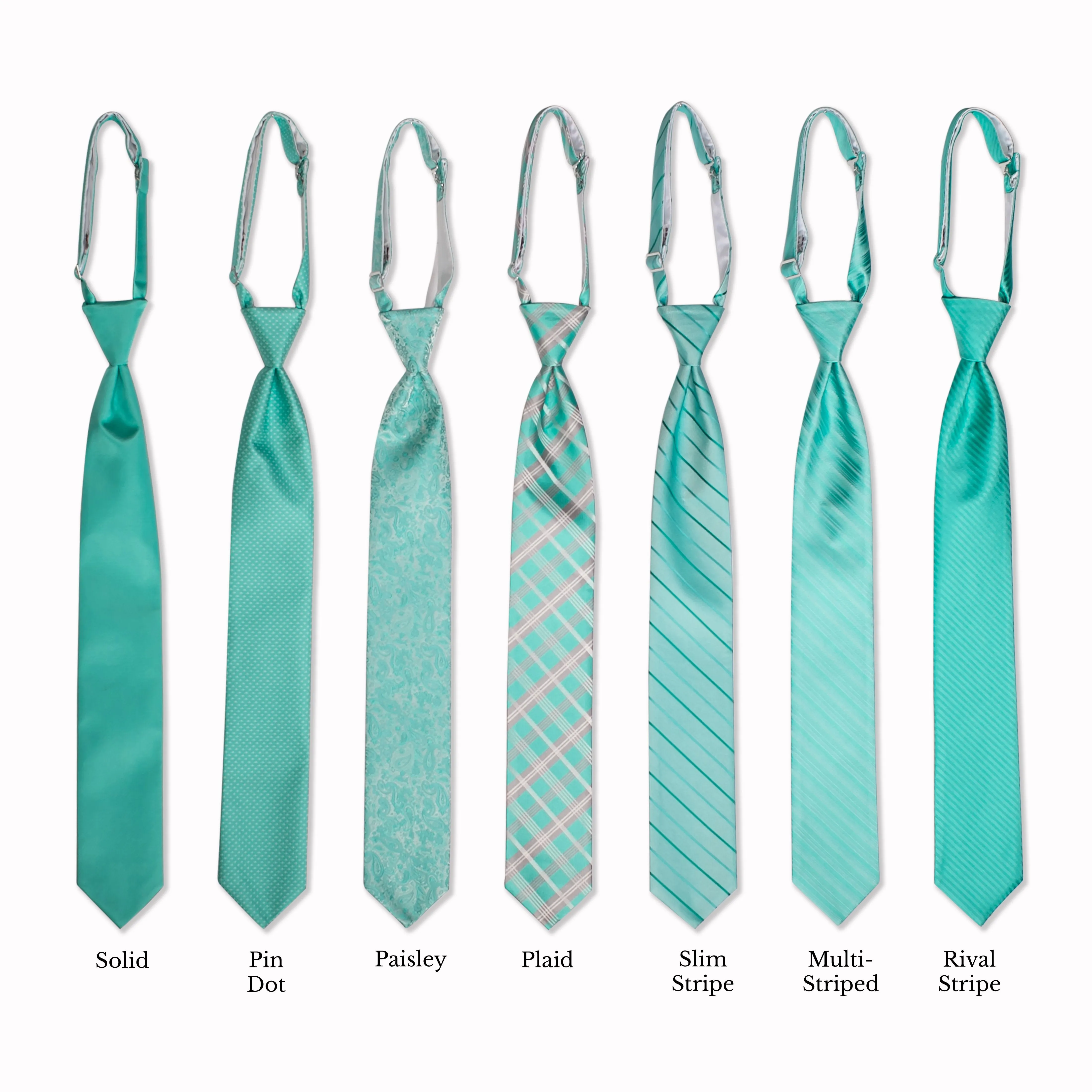 Classic Long Tie - Aqua