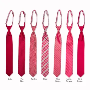 Classic Long Tie - Raspberry