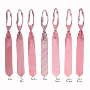 Classic Long Tie - Rose