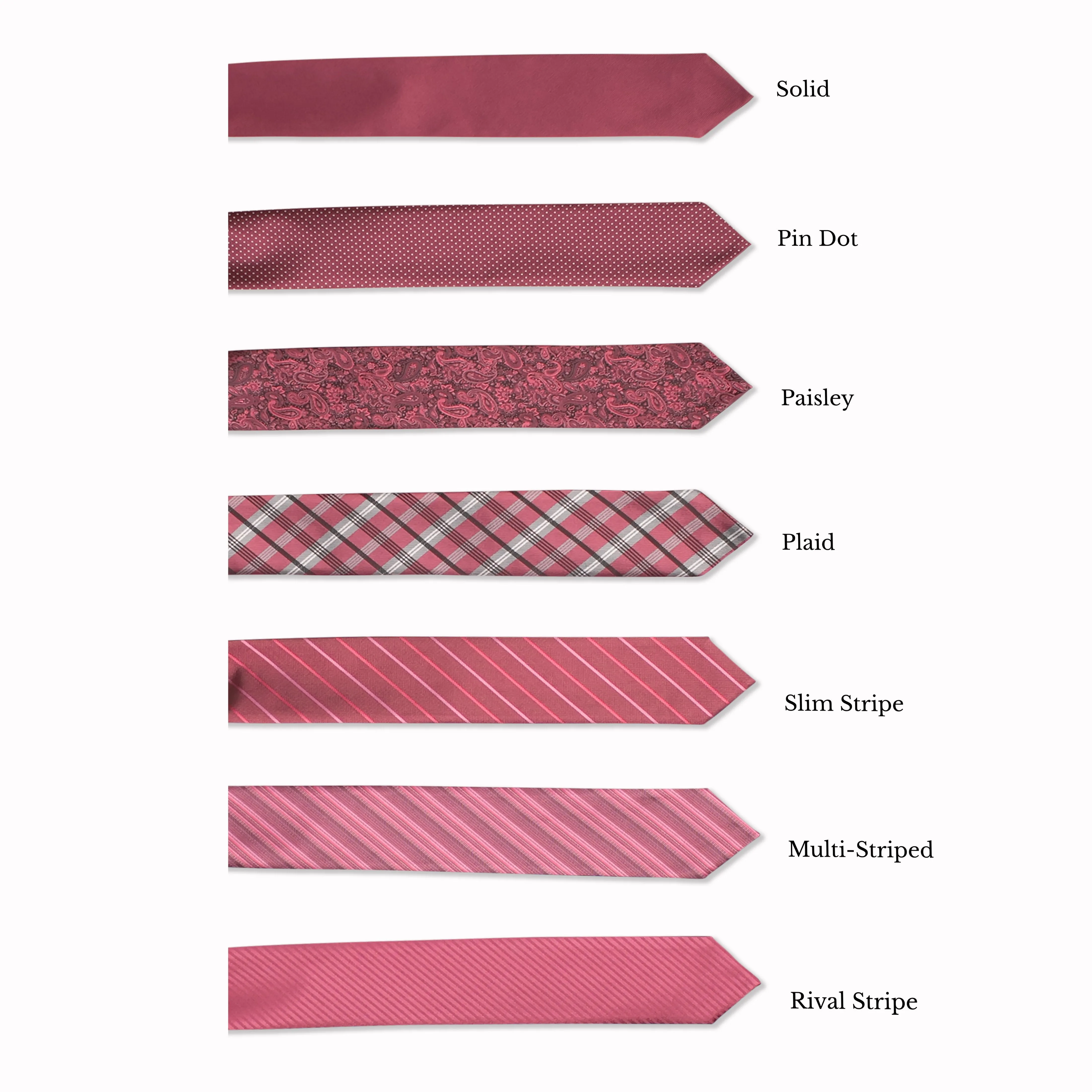 Classic Long Tie - Rosewood