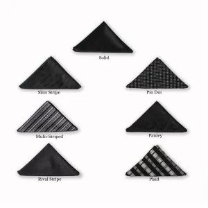Classic Pocket Square - Black