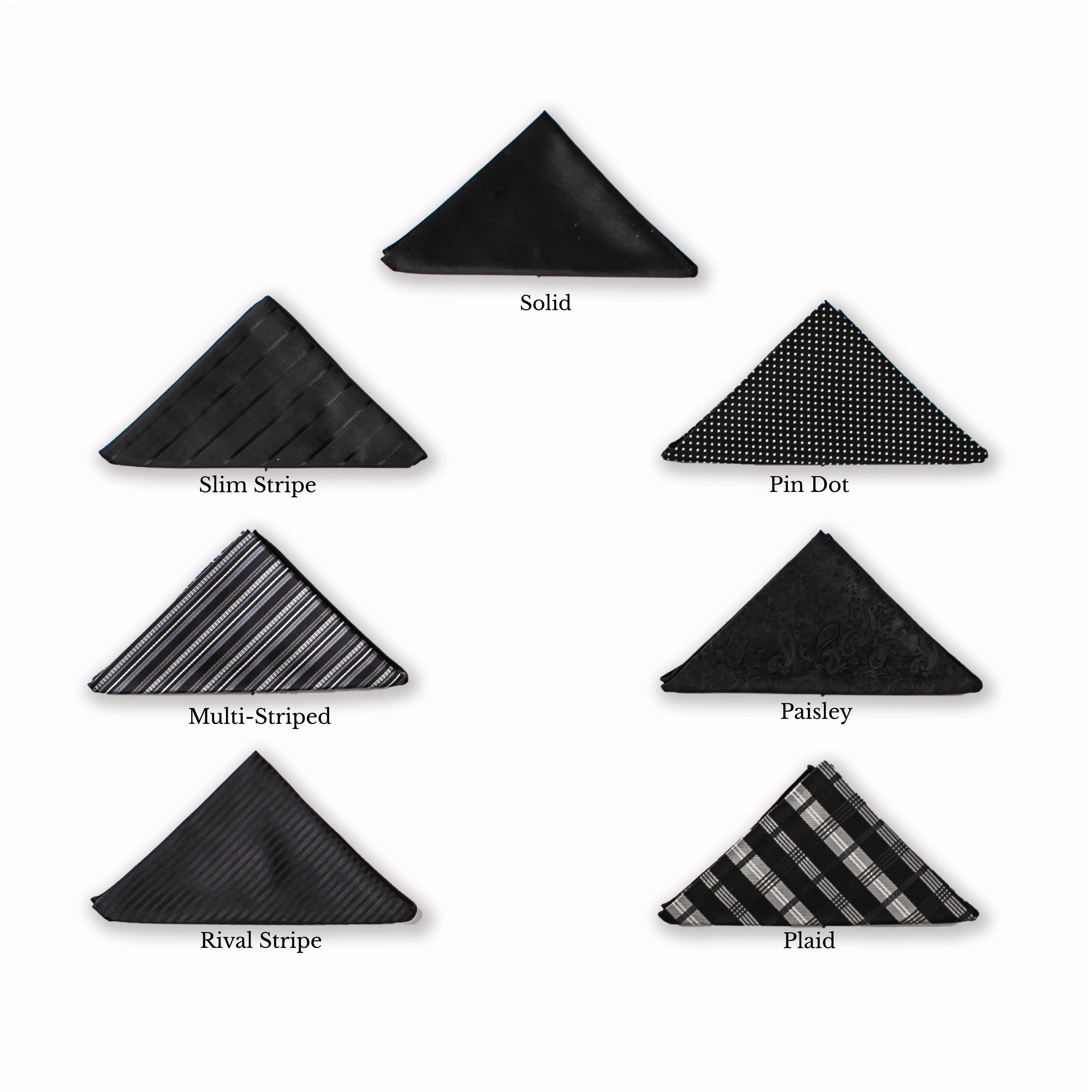 Classic Pocket Square - Black