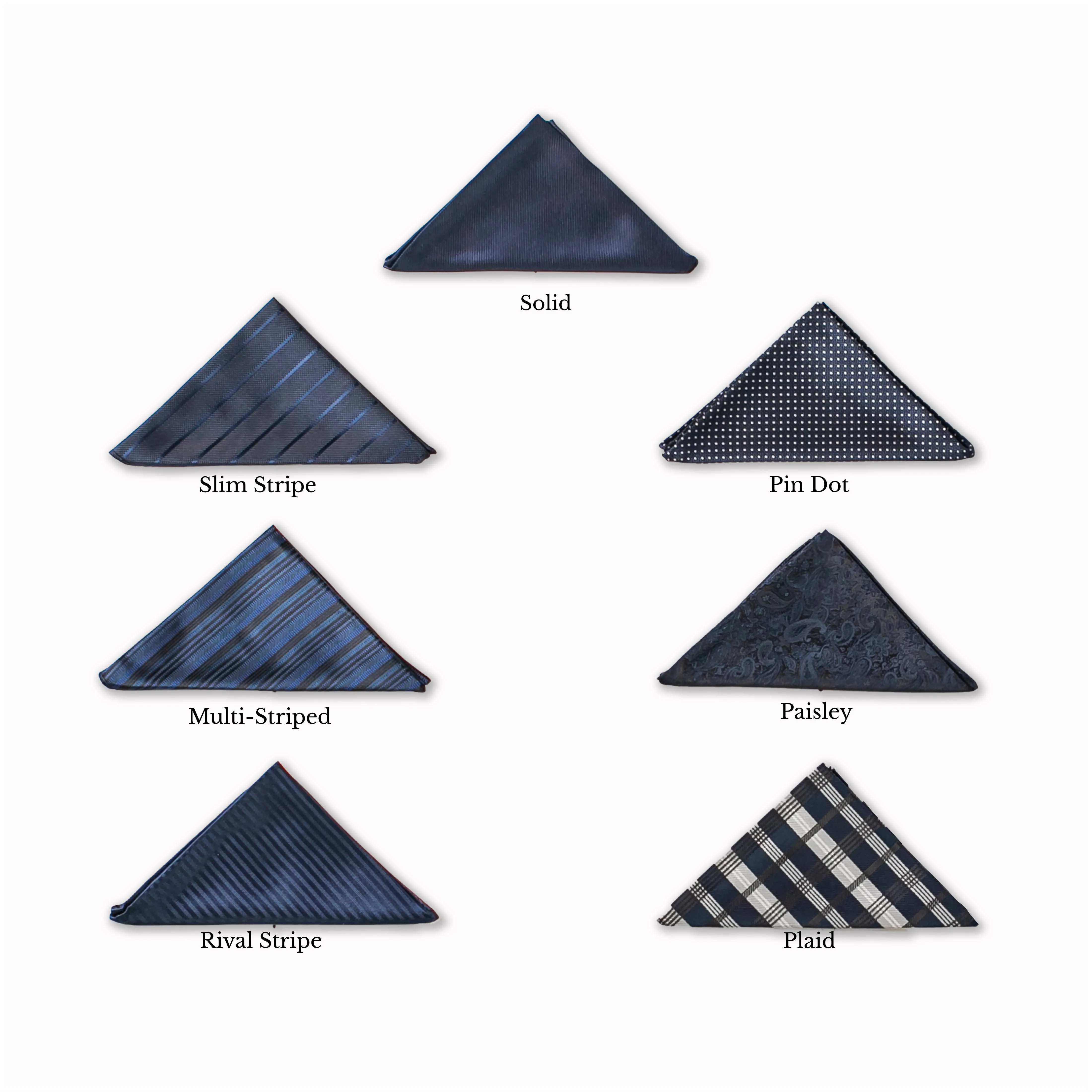 Classic Pocket Square - Navy