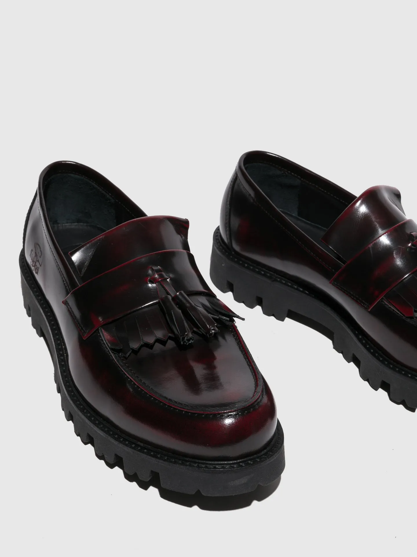 Crimson Appliqués Shoes
