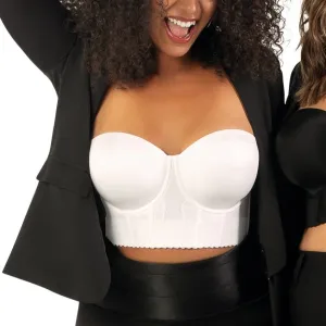 Elissa Bustier Bra In Pearl White - Parfait