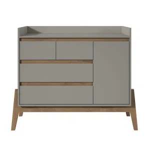 Essence 49" Wide Dresser with 4 Full Extension Drawers and Table Top in Grey