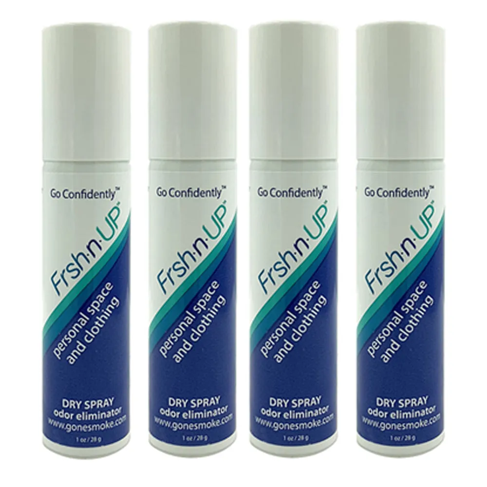 Frsh n Up Hair and Clothing Dry Spray Odor Eliminator (1 oz) 4 Pack