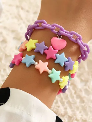 Heart Shape Star Shape Bracelet Accessories