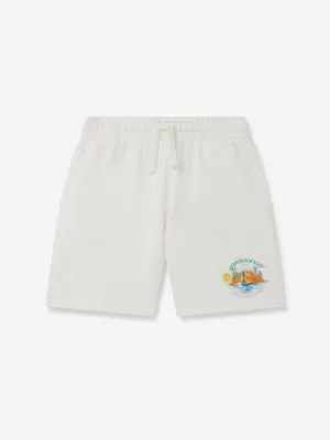 Kids Oasis Print Shorts in White
