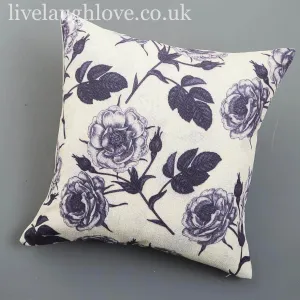 Natural Fibre Rose Cushion Cover - 45cm