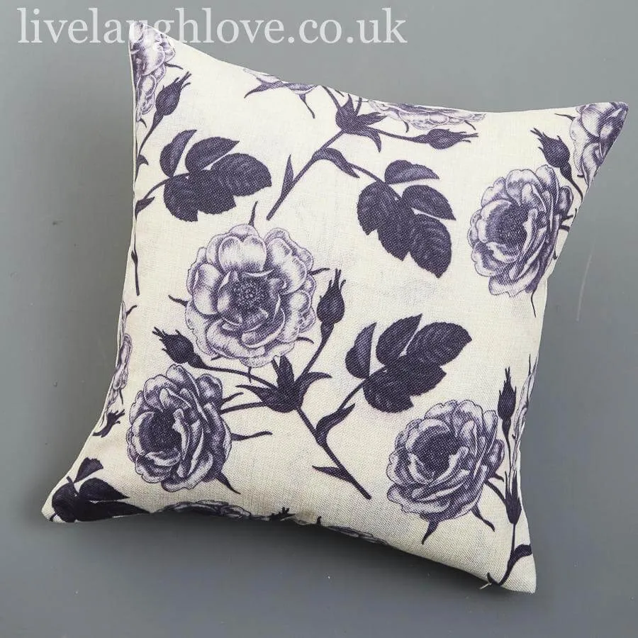 Natural Fibre Rose Cushion Cover - 45cm