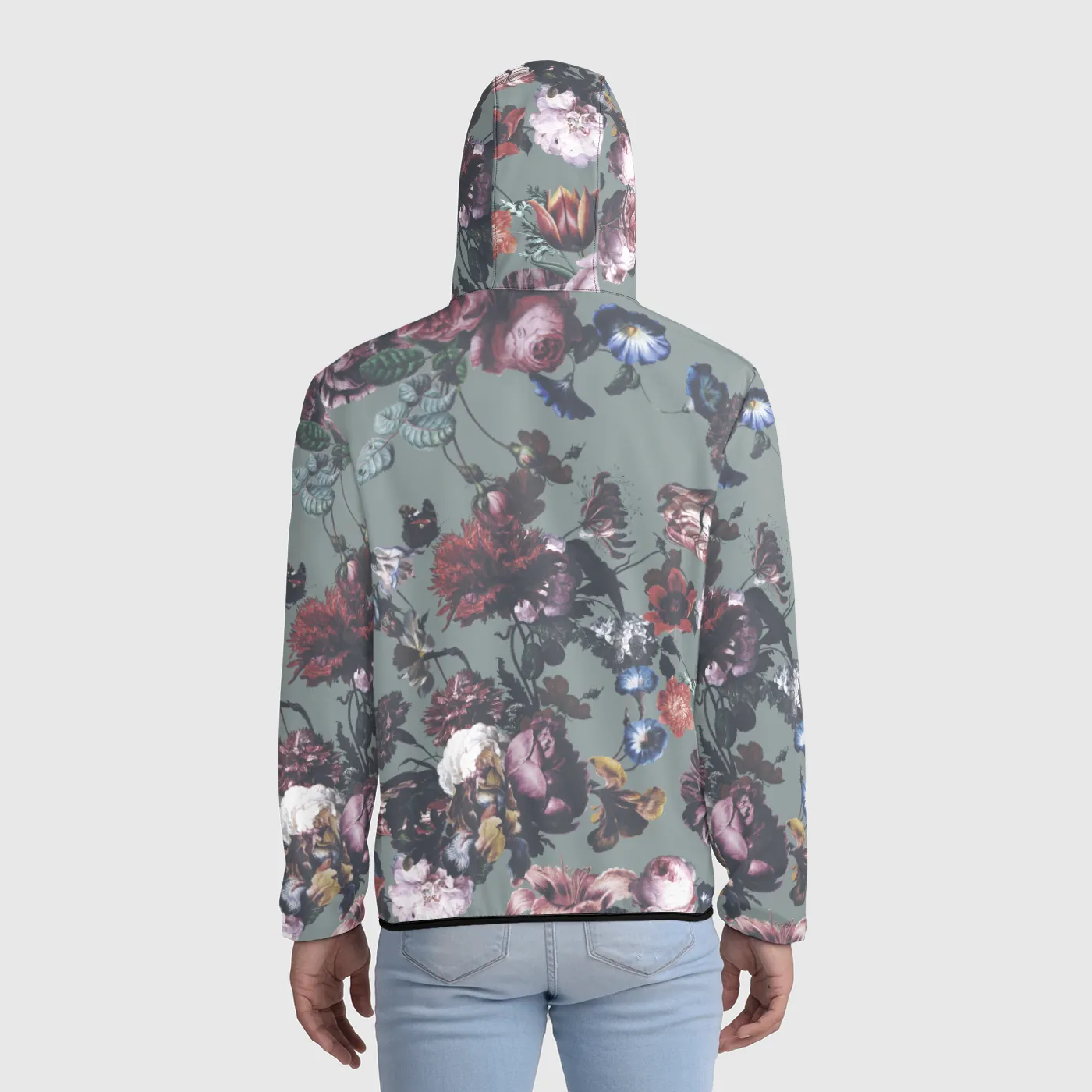 Nordic Floral Windbreaker