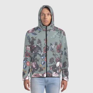 Nordic Floral Windbreaker
