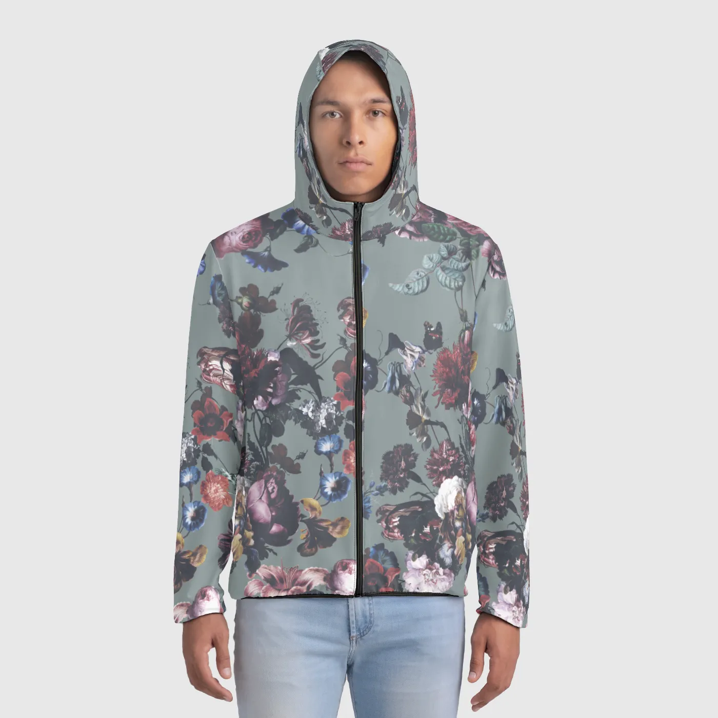 Nordic Floral Windbreaker