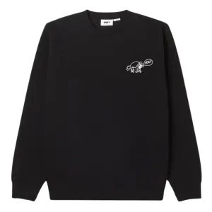 Obey Dog Doodle Premium Crew Sweater - Black