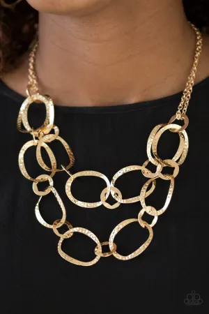 Open Door Jewelry - Circus Chic - Gold Necklace - Paparazzi Accessories