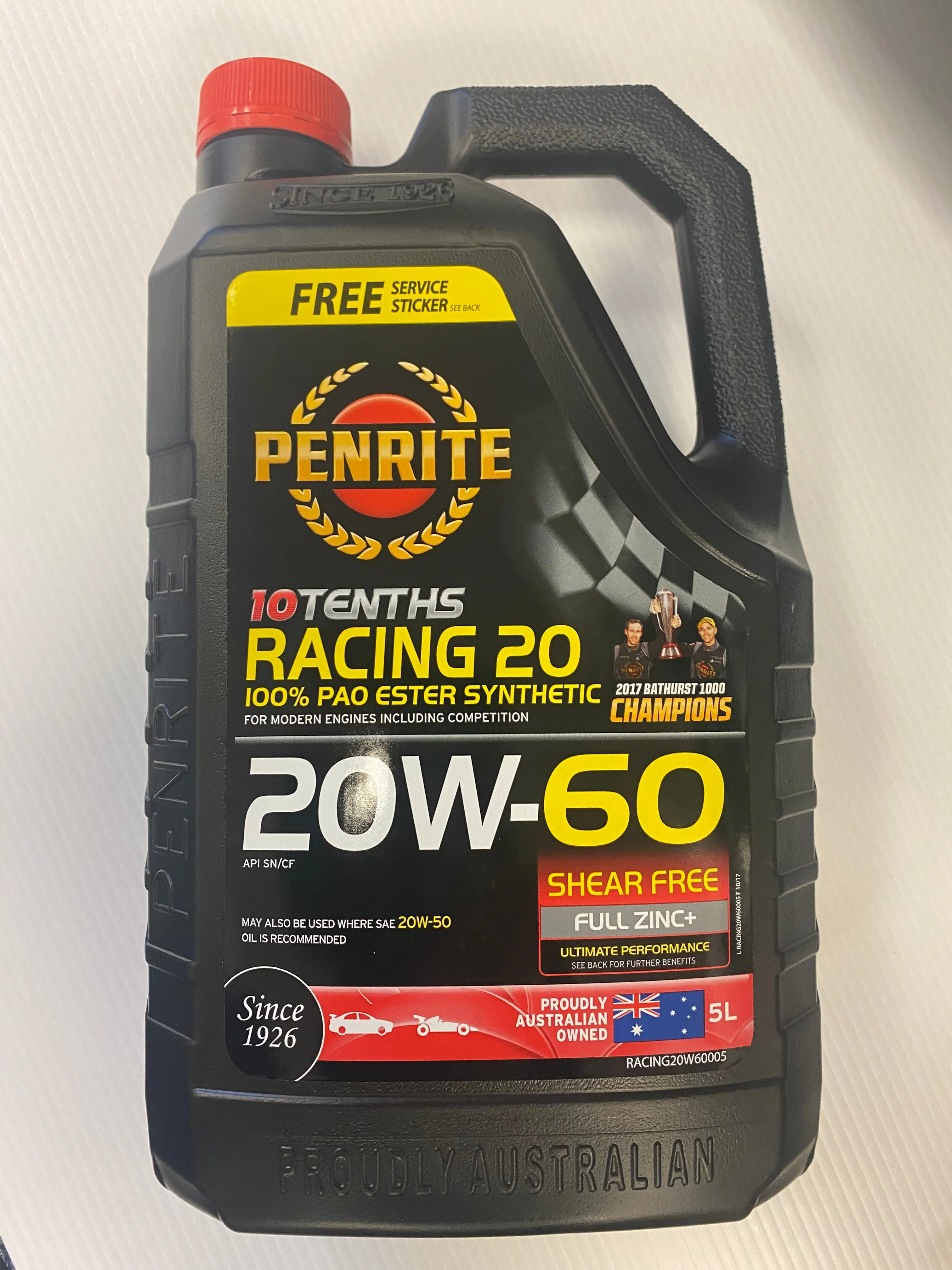 Penrite Classic Racing Oil 20W/60 5Ltr