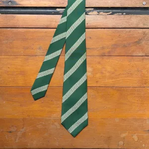Regent - Woven Silk Tie - Forest Green with Printed Motorbike Tread