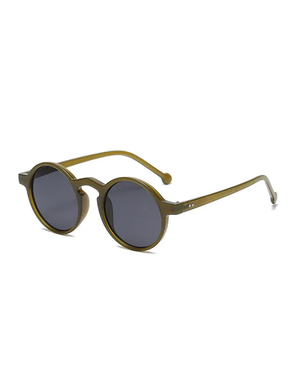 Round Cut Sun Protection Sunglasses Accessories