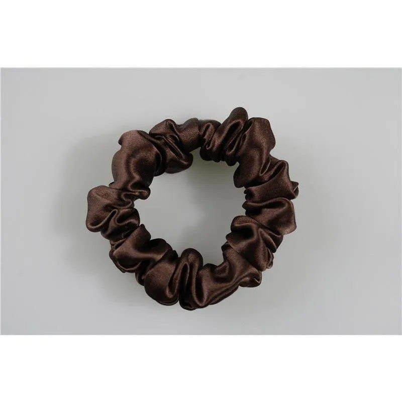 Silk Scrunchies Classic Deep Coffee