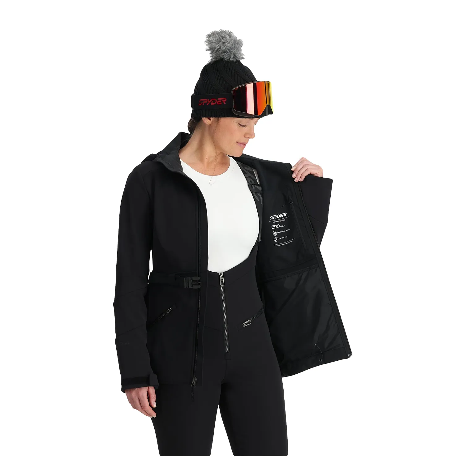 Spyder Women's Glacial Softshell Jacket 2025 Black