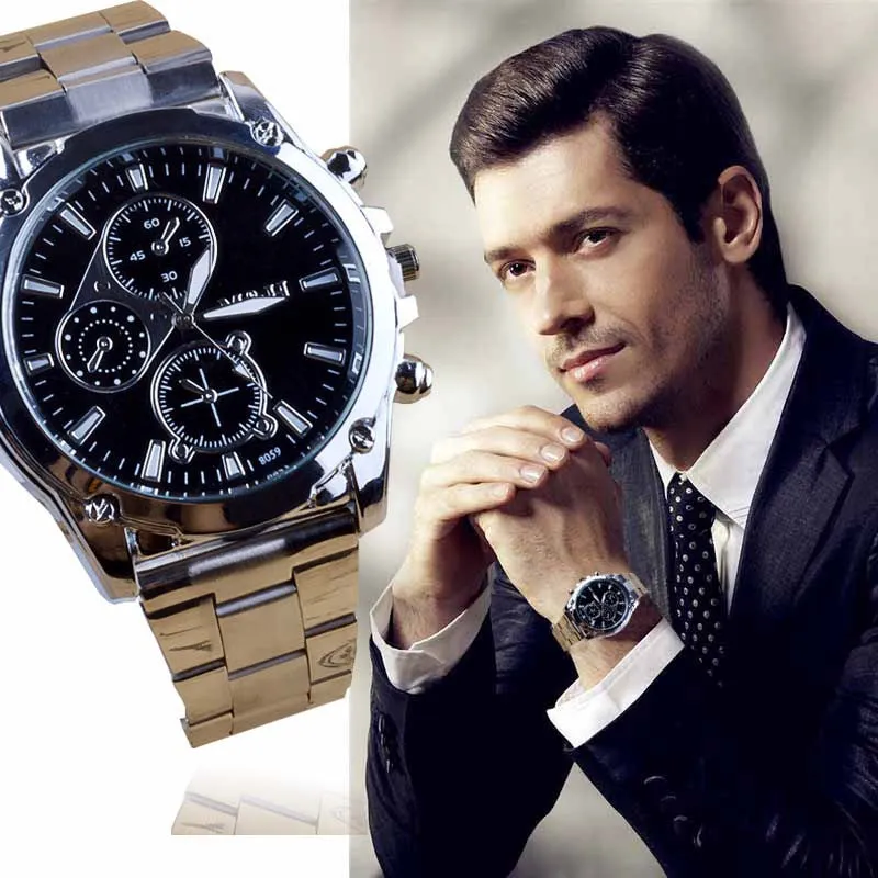 Stainless Steel Brand Machinery Sport Quartz Watch