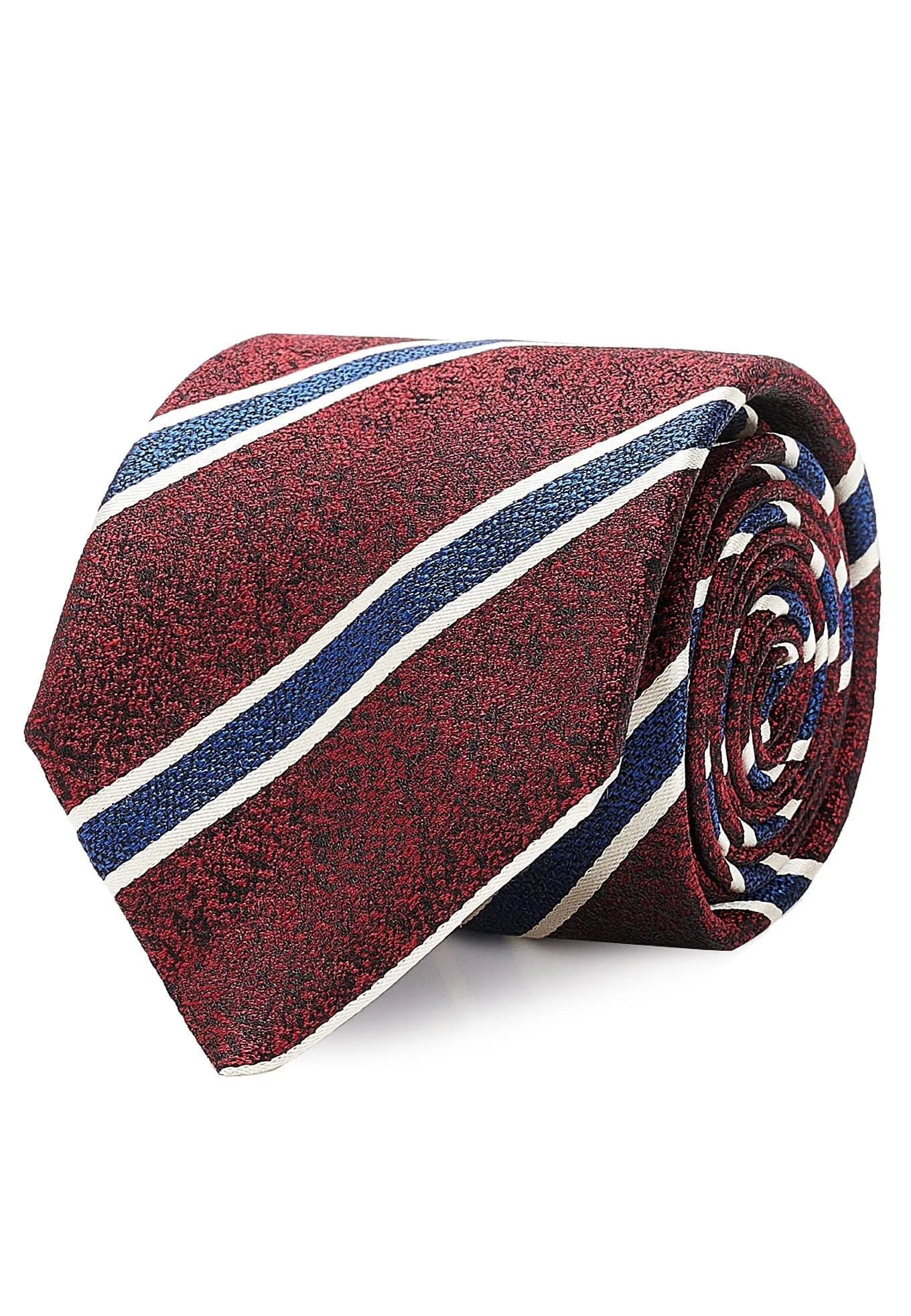 Striped Pattern Tie 100% Silk 7cm