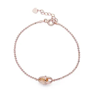 Stylish Yellow Crystal Bracelet