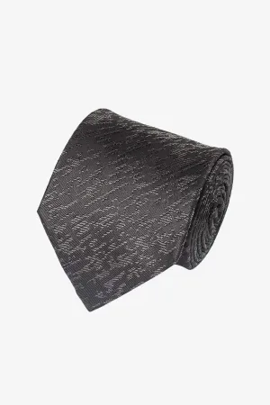Tie - Silk grey design