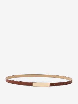 Westside Accessories Brown Plated Buckle Belt