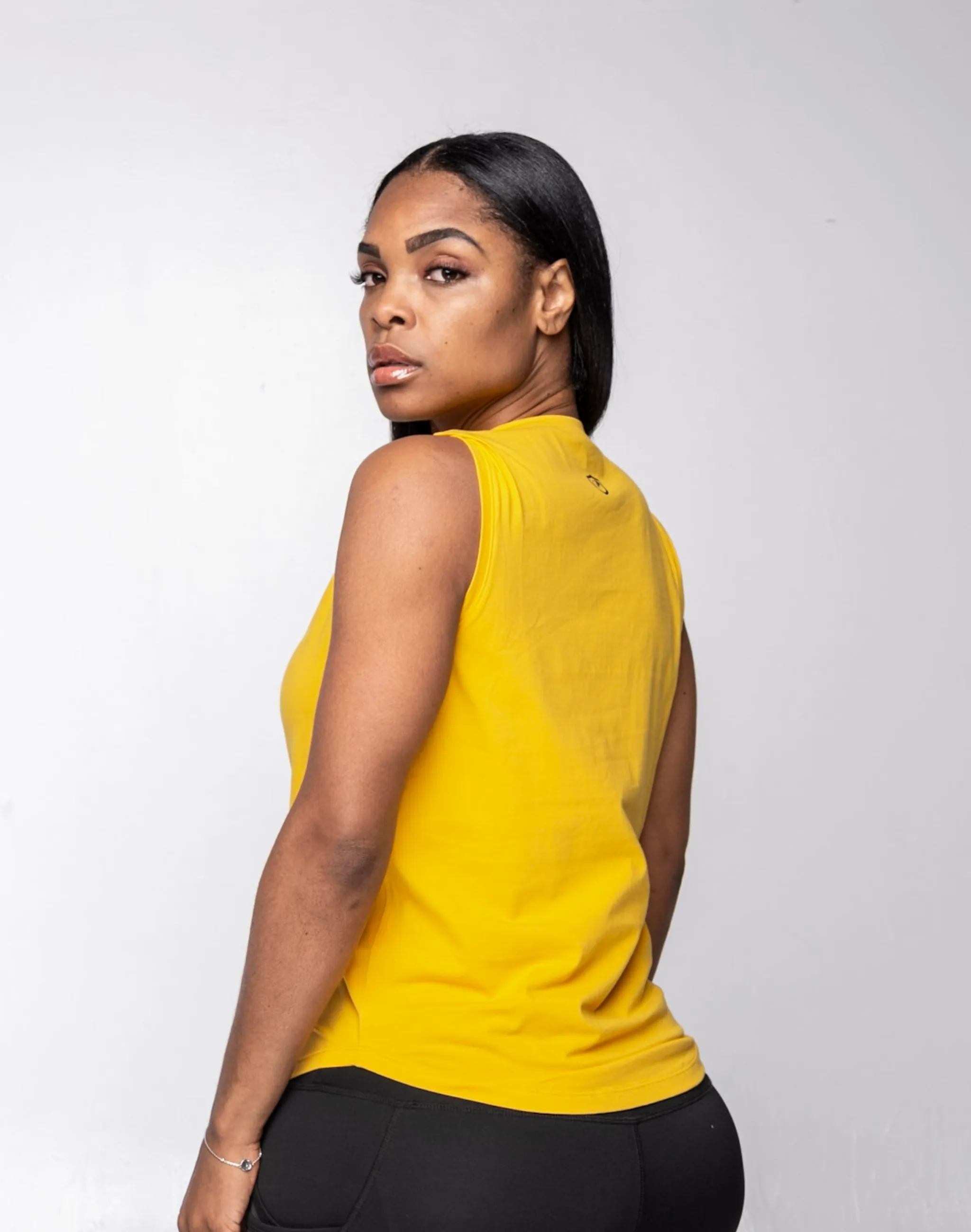 Women Fitted Sleeveless Tee