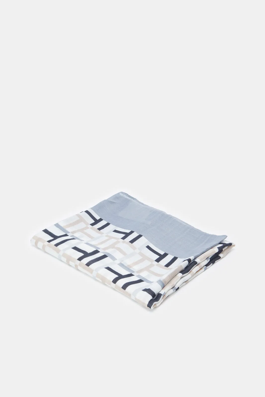Women White Printed Scarf